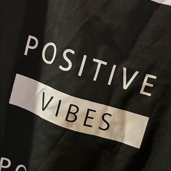 Positive Vibes Black Muscle Tee - Picture 4 of 9